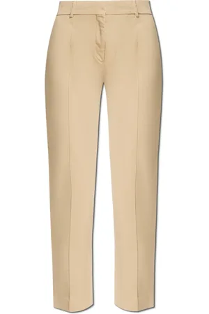 Tory Burch Cropped Trousers, female, , Size: S Pants with stitching on the legs
