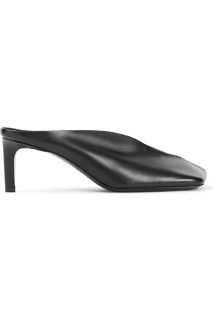 Jil Sander Heeled Mules, female, , Size: 9 US Leather Slippers Chic Style