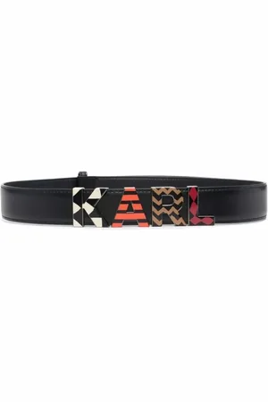 Karl Lagerfeld Belts, female, , Size: S k karl metallic logo belt