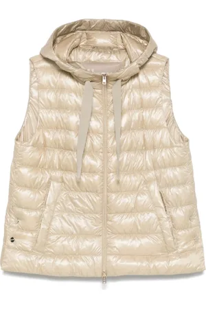 HERNO Vests, female, , Size: L Hooded Vest with Style
