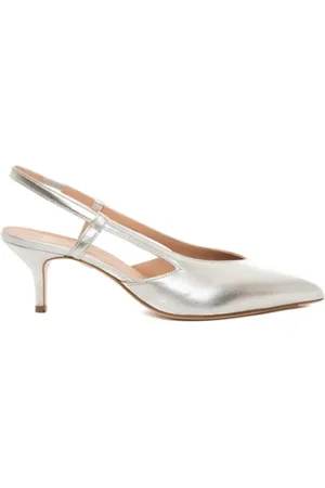 ROBERTO FESTA High Heel Sandals, female, , Size: 5 US Silver Leather High Heel Sandals
