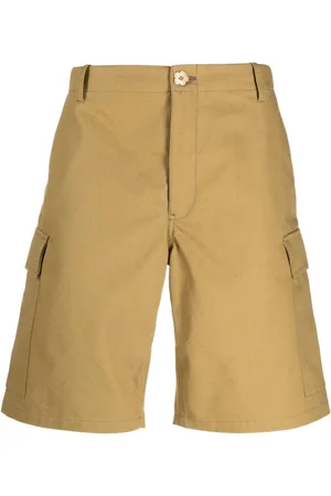 Kenzo Long Shorts, male, , Size: W42 Multi-Pocket Cotton Cargo Shorts