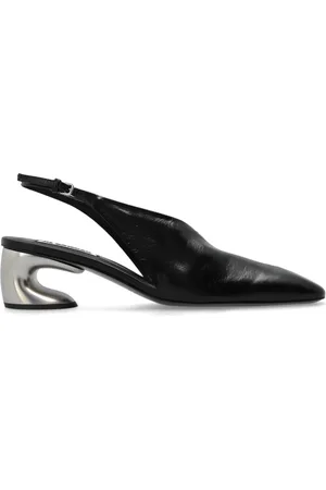 Jil Sander Pumps, female, , Size: 8 1/2 US Leather Slingback Heeled Shoes