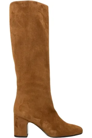 Fru.it Heeled Boots, female, , Size: 8 US Suede Boot - Sigaro Color
