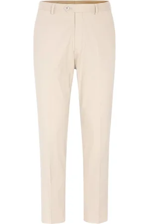 Oscar Jacobson Suit Trousers, male, , Size: 3XL Slim Fit Cotton Stretch Pants