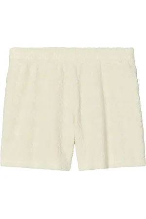 Tory Burch Casual Shorts, female, , Size: M Ivory Elastic Waistband Shorts