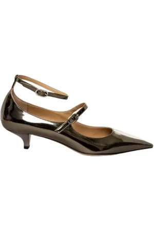 Prosperine Pumps, female, , Size: 9 US Mirror pumps with buckles - Silver