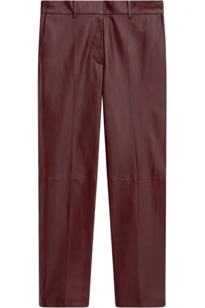 Joseph Slim-fit Trousers, female, , Size: L Leather Stretch Trousers
