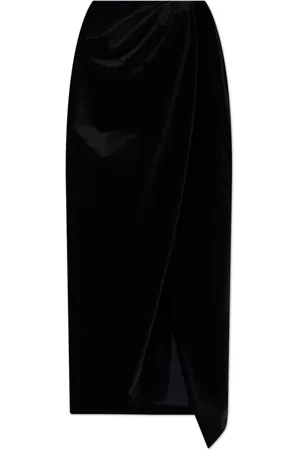 Balenciaga Midi Skirts, female, , Size: S Velour skirt