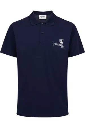Iceberg Polo Shirts, male, , Size: S Piqué Polo with Bear Print