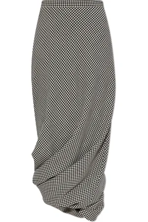 Balenciaga Midi Skirts, female, , Size: 2XS Wool skirt