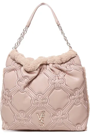 V°73 Handbags, female, , Size: ONE SIZE Quilted Nude Shopping Bag
