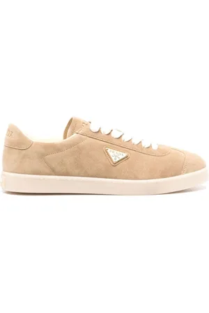 Prada Sneakers, male, , Size: 8 US Suede Panelled Sneakers