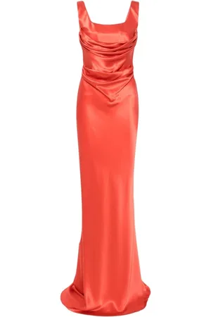 GIUSEPPE DI MORABITO Gowns, female, , Size: 2XS Silk Strapless Corset Dress