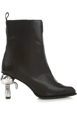 Karl Lagerfeld Heeled Boots, female, , Size: 6 US Ikon Heel Zip Ankle Boot