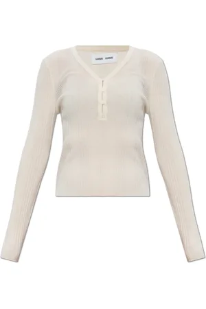 Samsøe Samsøe V-neck Knitwear, female, , Size: L Sweater Salori
