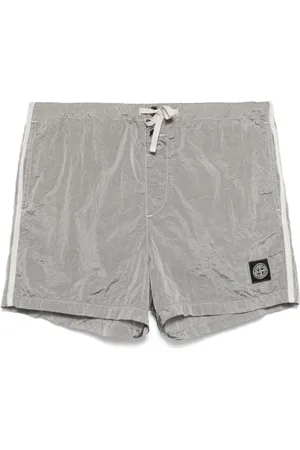 Stone Island Beachwear, male, , Size: L Grey Sea Clothing Costume