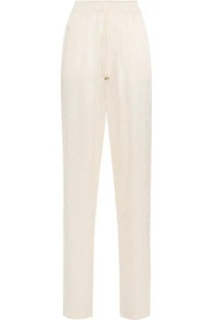 Elisabetta Franchi Sweatpants, female, , Size: L Diamond Pattern Joggers for Trendy Looks