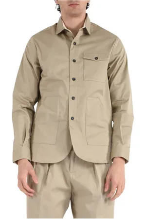 Nine In The Morning Light Jackets, male, , Size: 2XL Cotton Bob Shirt with Buttons
