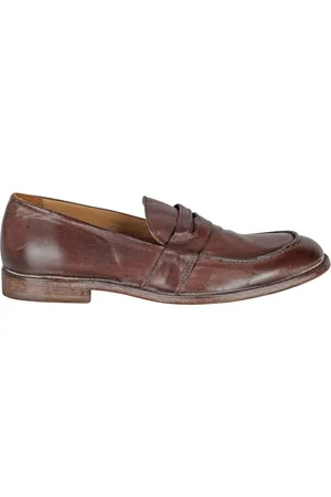 Moma Loafers, female, , Size: 6 US Leather Moccasin with Round Toe