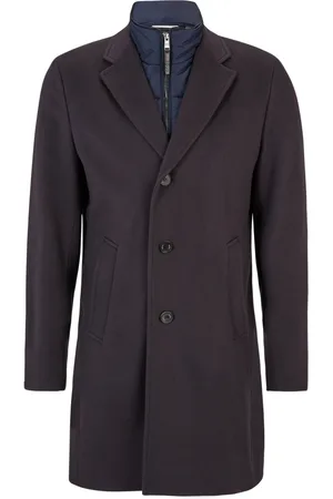 HUGO BOSS Single-Breasted Coats, male, , Size: 2XL H-Hyde-Bib-224 Coat