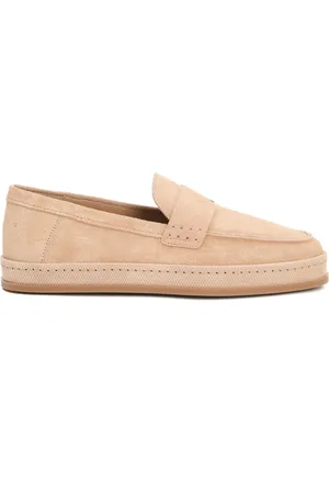 Hogan Loafers, female, , Size: 7 1/2 US Desert Suede Slip-On Shoes