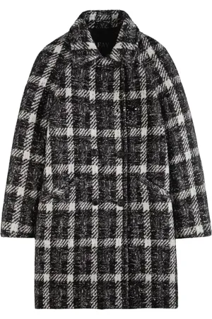 FAY Double-Breasted Coats, female, , Size: S Grey Double-Breasted Coat