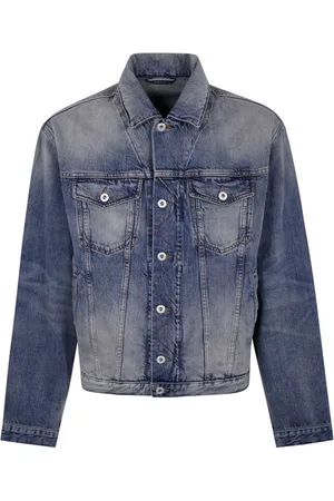 Kenzo Denim Jackets, male, , Size: M Embroidered Trucker Jacket