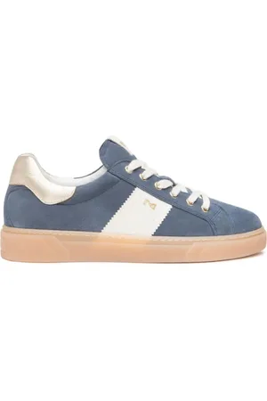 Nero Giardini Sneakers, female, , Size: 7 US suede sneakers with golden and white details