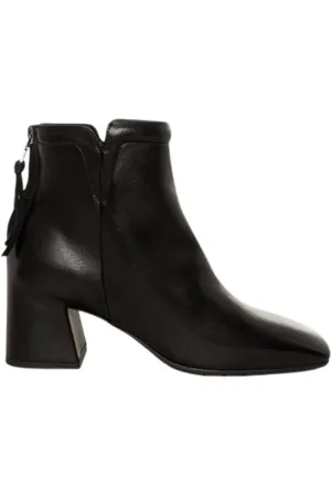 MARA BINI Heeled Boots, female, , Size: 8 US Leather Ankle Boot with Zipper