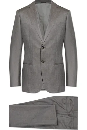 Giorgio Armani Single Breasted Suits, male, , Size: M Wool Suit