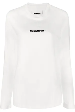 Jil Sander Long Sleeve Tops, female, , Size: XS Crew-Neck T-Shirt