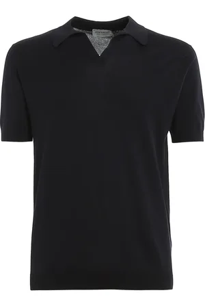 JOHN SMEDLEY Polo Shirts, male, , Size: S Cotton Skipper Collar Shirt