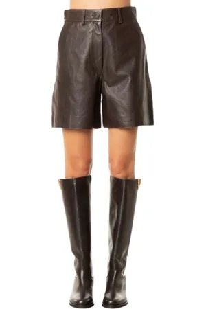 Max Mara Short Shorts, female, , Size: M Leather Shorts