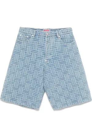 Kenzo Denim Shorts, male, , Size: W32 Weave Straight Shorts