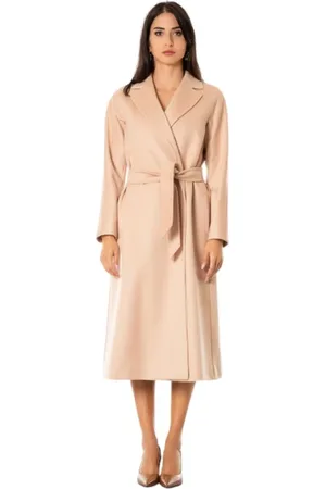 Max Mara Belted Coats, female, , Size: L Long Coat