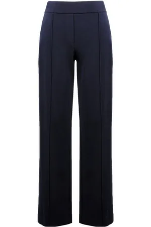 Joseph Ribkoff Straight Trousers, female, , Size: 5XL High Rise Pintuck Side Slit Trousers