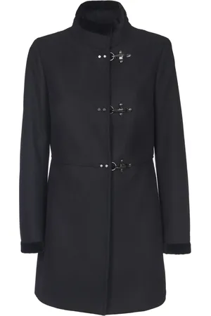 FAY Single-Breasted Coats, female, , Size: 2XL Virginia Single-Breasted Coat