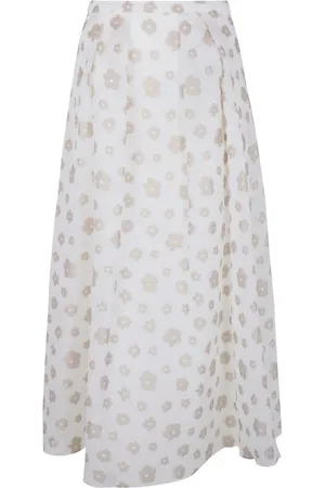 Emporio Armani Maxi Skirts, female, , Size: 2XS Floral Skirt Slip-On Style