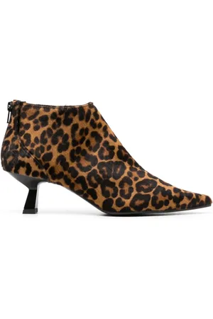 ROBERTO FESTA Heeled Boots, female, , Size: 10 US Leopard Print Ankle Boots