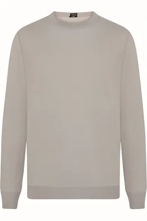 Kiton Sweatshirts, male, , Size: S Ribbed Crewneck Cotton Sweater