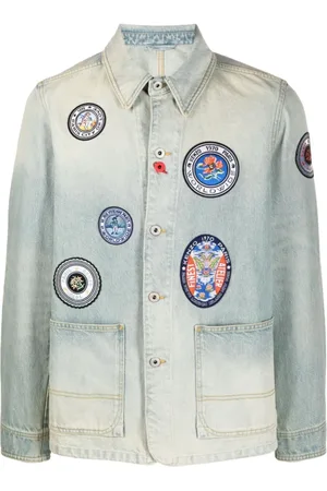 Kenzo Denim Jackets, male, , Size: M Bronze Denim Jacket