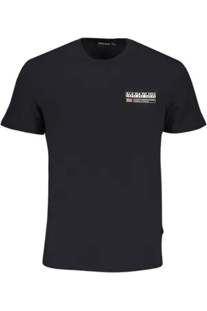 Napapijri T-Shirts, male, , Size: L Cotton T-Shirt with Print Logo