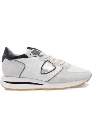 Philippe model Sneakers, male, , Size: 12 US White and Black Leather Sneaker