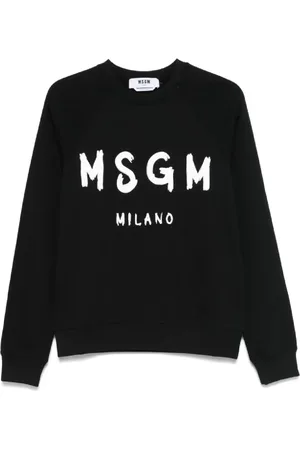 Msgm Sweatshirts, female, , Size: M Cotton Sweatshirt Stylish Design