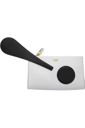Moschino Clutches, female, , Size: ONE SIZE Exclamation Mark Clutch in Leather