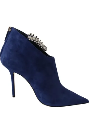 Jimmy Choo Heeled Boots, female, , Size: 11 US Crystal Strap Heeled Boots