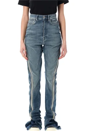 Rick Owens Flared Jeans, female, , Size: W26 High-rise Bootcut Indigo Jeans