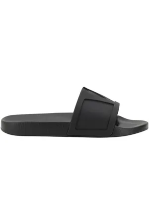 VALENTINO GARAVANI Sliders, male, , Size: 8 US Embossed VLogo Flat Sandals