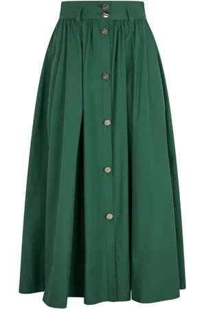 Liu Jo Midi Skirts, female, , Size: M Flared Midi Skirt Stylish Buttons